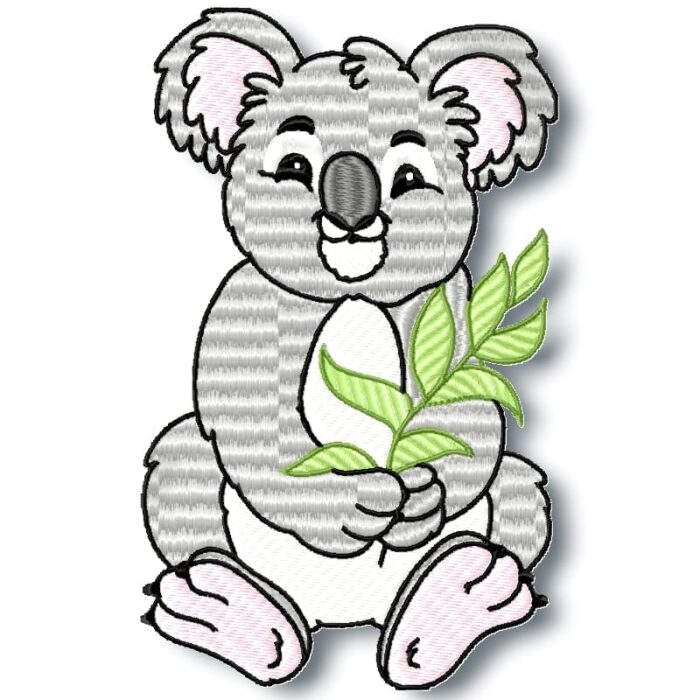 Fun Koala machine embroidery
