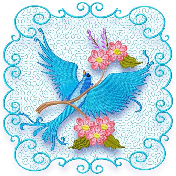 Graceful Blue Birds