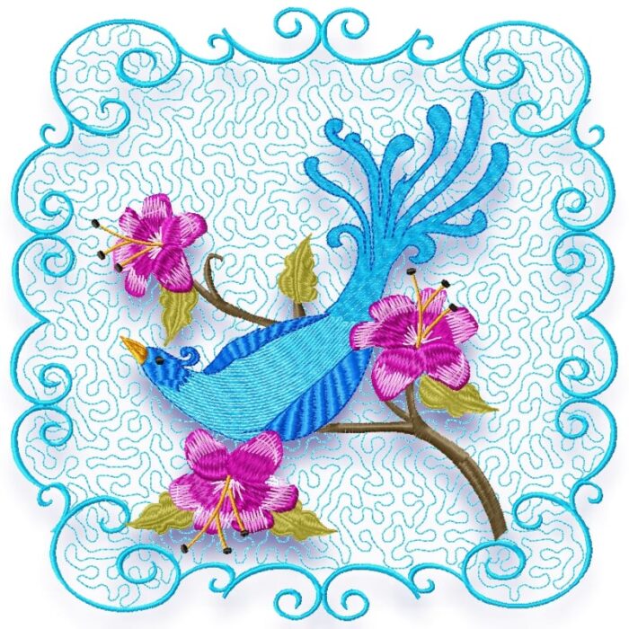 Graceful Blue Birds