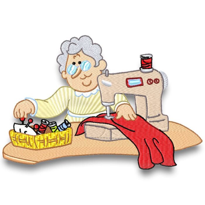 Grandma Sewing