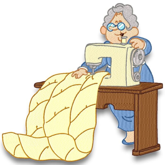 Grandma Sewing