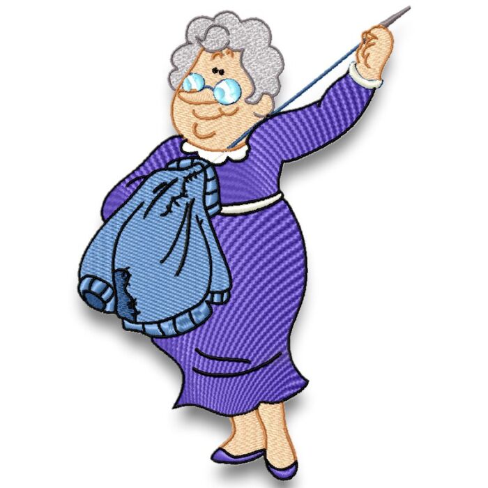 Grandma Sewing