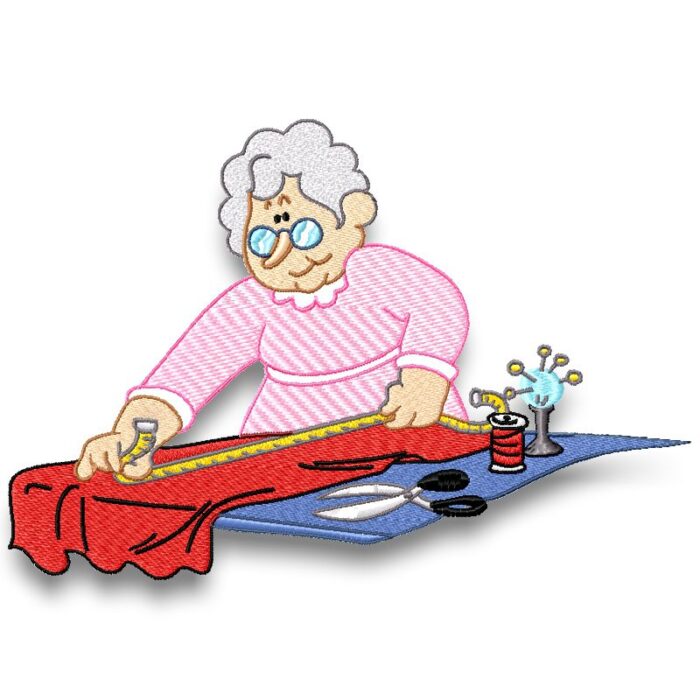 Grandma Sewing