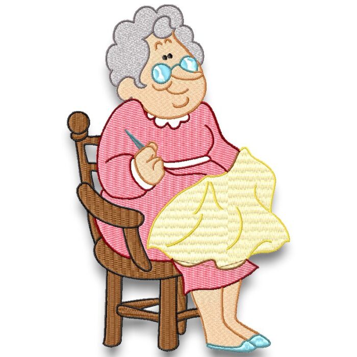 Grandma Sewing