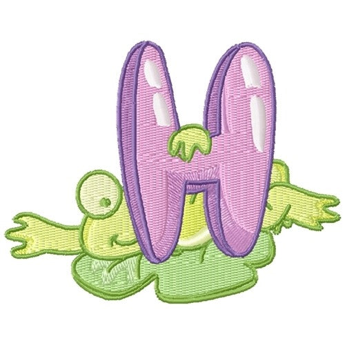 Cute Froggie Alphabet H