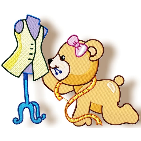 Happy Dressmaker Bear