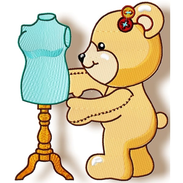 Happy Dressmaker Bear