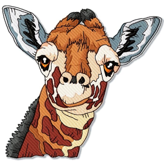 Impressive Giraffe Machine Embroidery