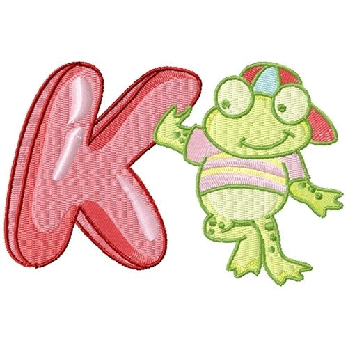 Cute Froggie Alphabet K