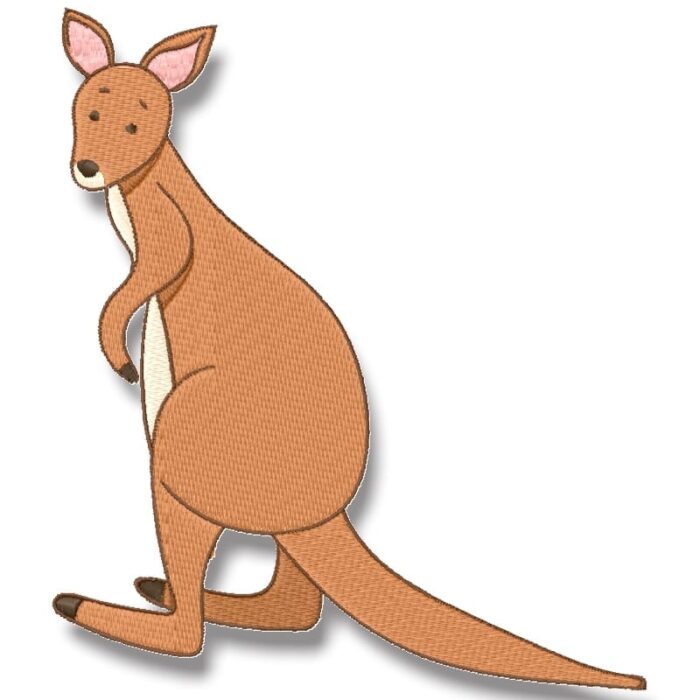 Kangaroo Machine Embroidery