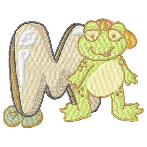 Cute Froggie Alphabet M