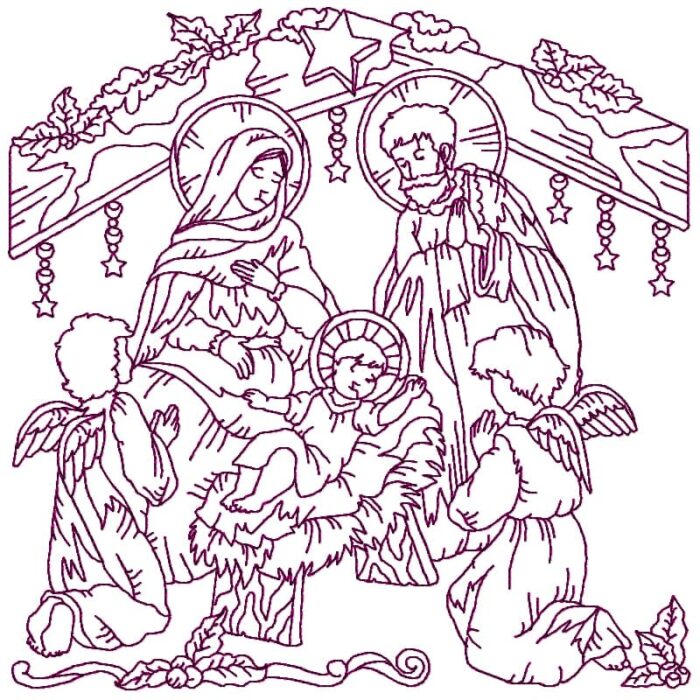 Nativity Scenes Linework