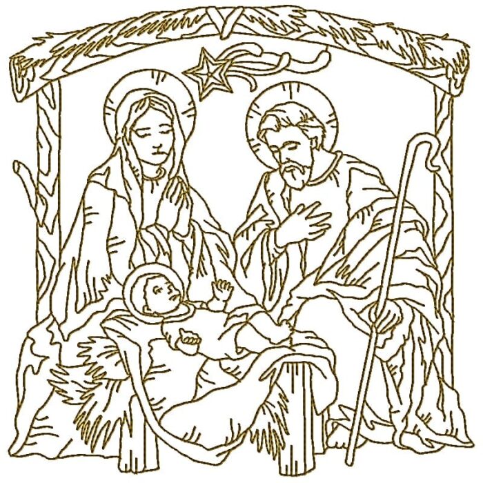 Nativity Scenes Linework