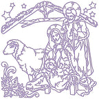 Nativity Scenes Linework