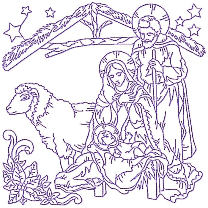 Nativity Scenes Linework