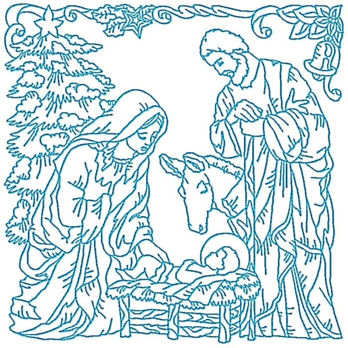 Nativity Scenes Linework