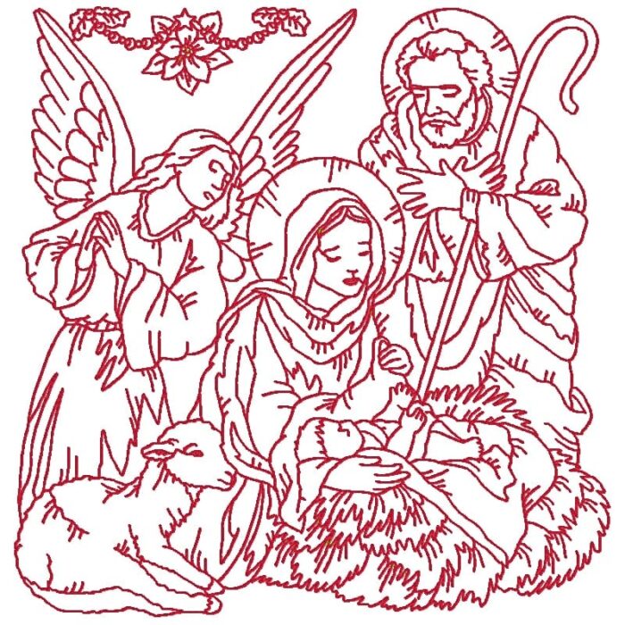 Nativity Scenes Linework