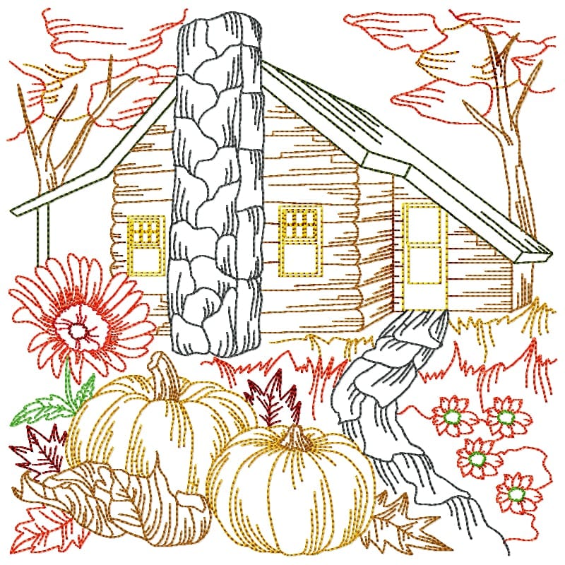 On The Farm Colour linework 2