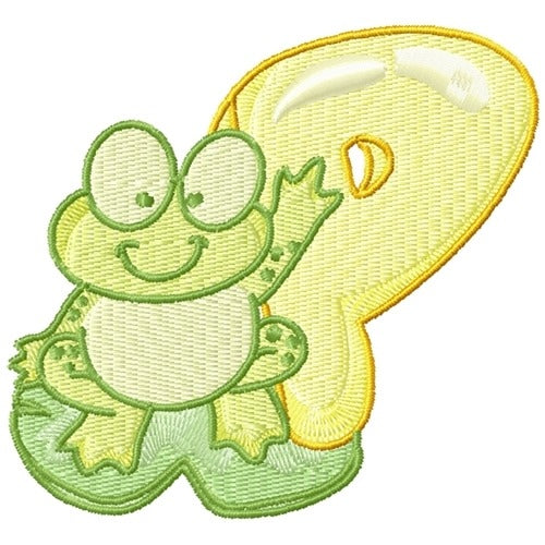 Cute Froggie Alphabet P