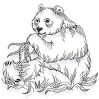 Panda Line Work Set