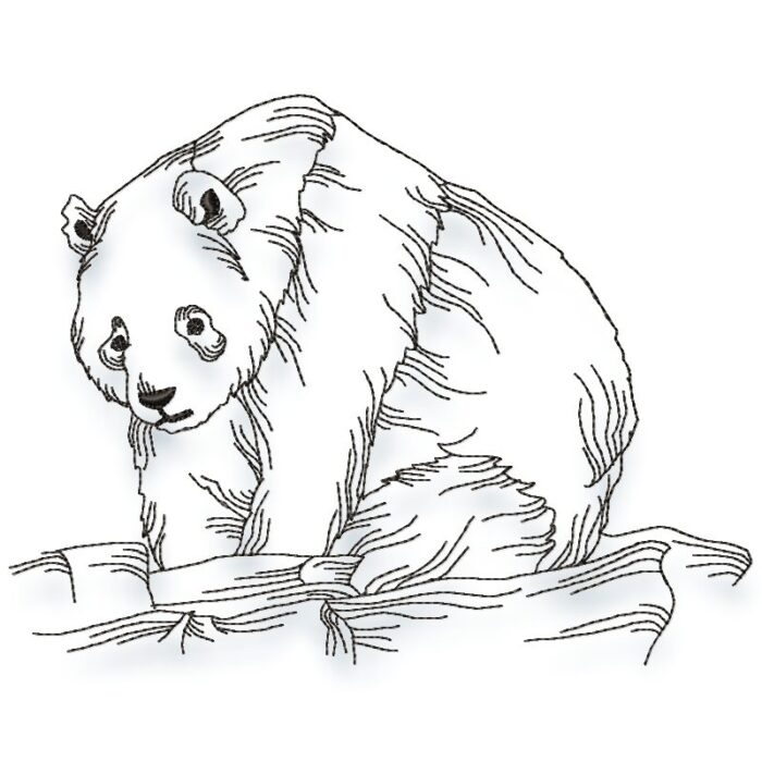 Panda Line Work Set
