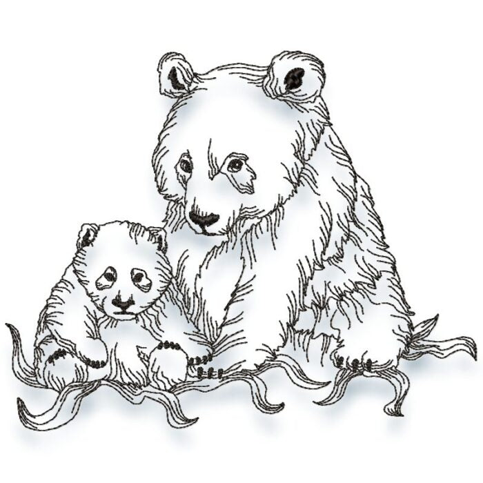 Panda Line Work Set