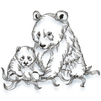 Panda Line Work Set