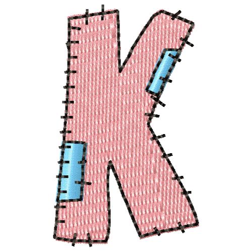 Patch Alphabet K L