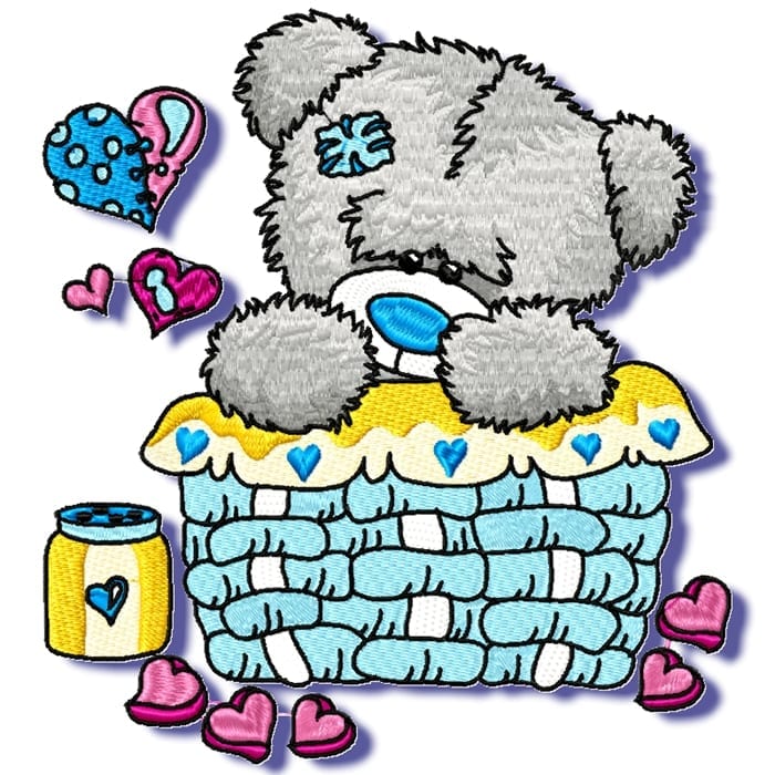 Patched Blue Bear