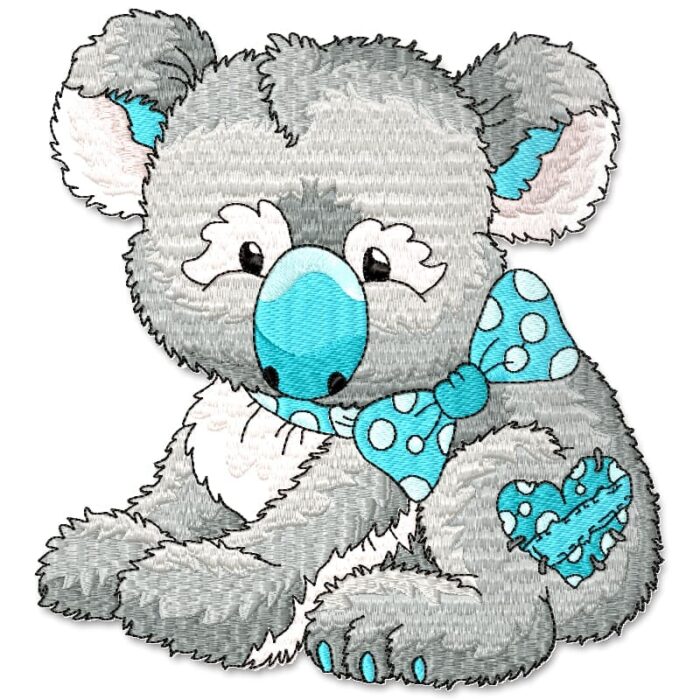 Patched Blue Koala Bear