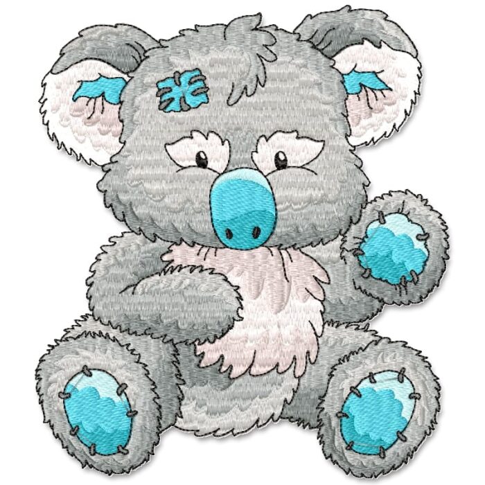 Patched Blue Koala Bear