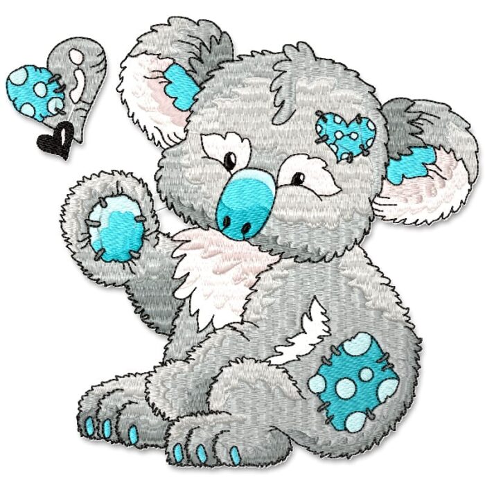 Patched Blue Koala Bear
