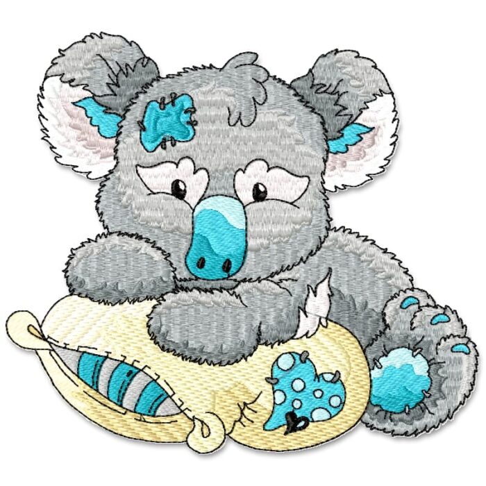 Patched Blue Koala Bear