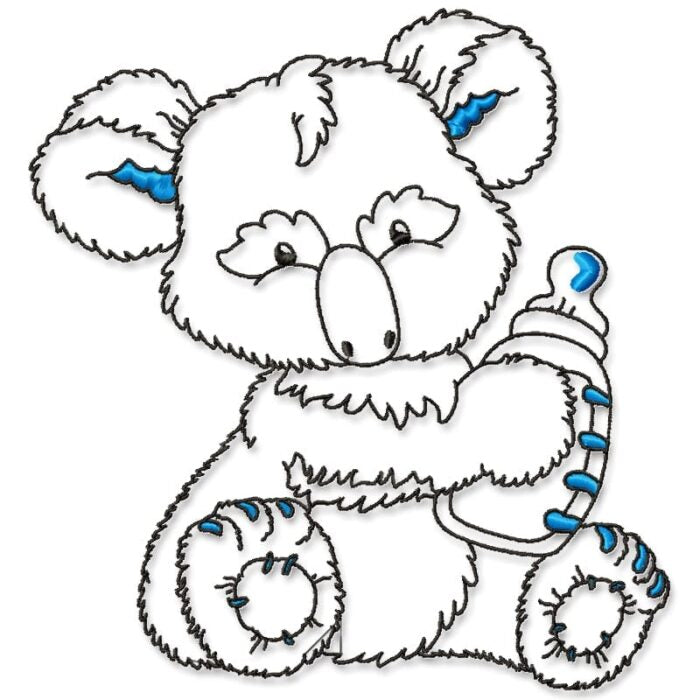 Patched Blue Koala Bear