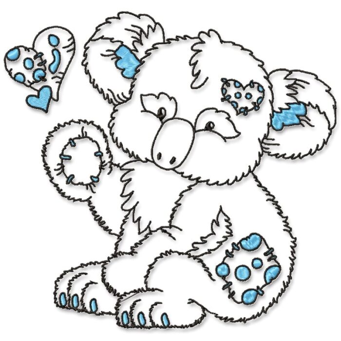 Patched Blue Koala Bear