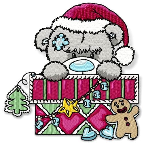 Patched Christmas Bear