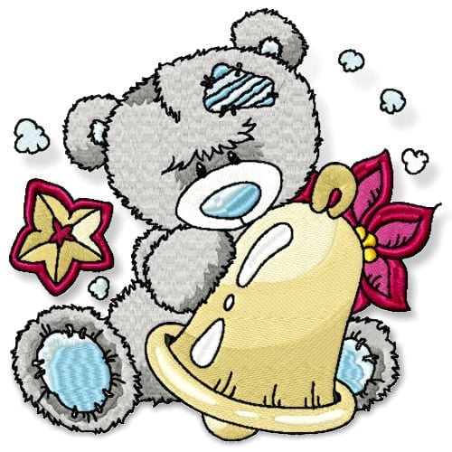 Patched Christmas Bear