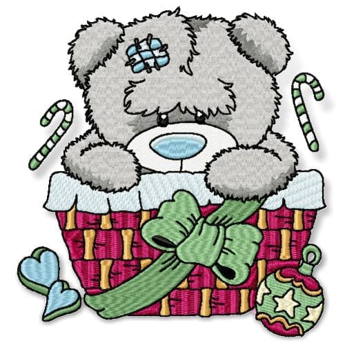 Patched Christmas Bear