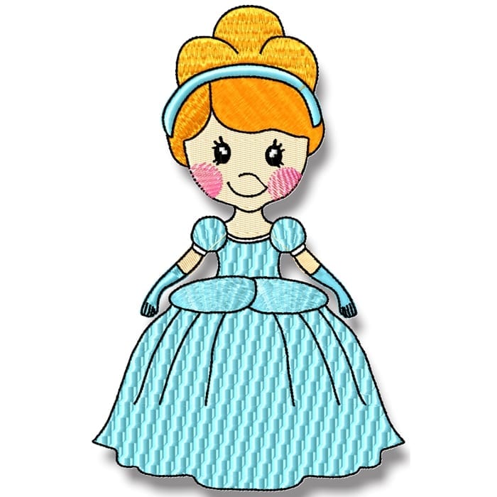 Princess Julie machine embroidery