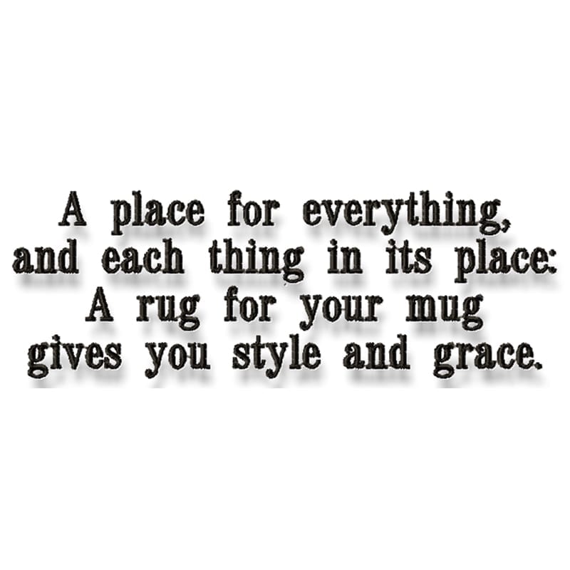 Quilt Mug Rug Sayings