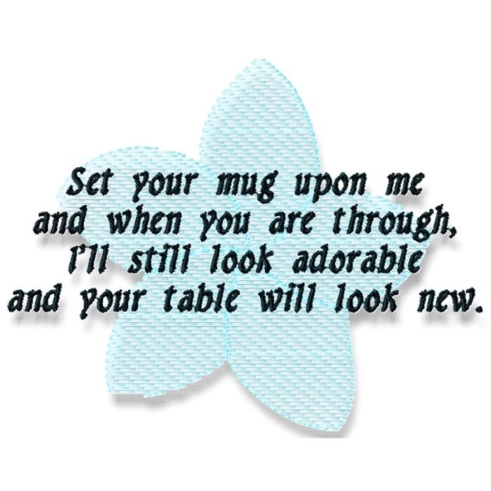 Quilt Mug Rug Sayings