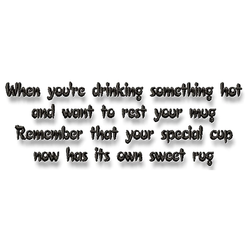 Quilt Mug Rug Sayings