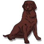 Realistic Labrador machine embroidery