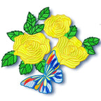 Roses and Butterflies