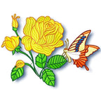 Roses and Butterflies