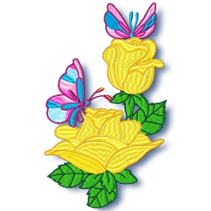 Roses and Butterflies