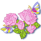 Roses and Butterflies