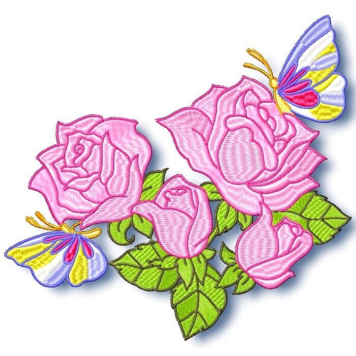 Roses and Butterflies