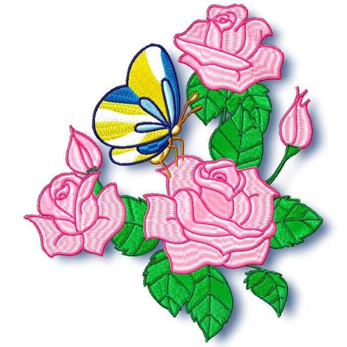Roses and Butterflies