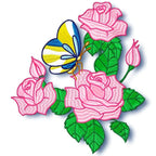 Roses and Butterflies